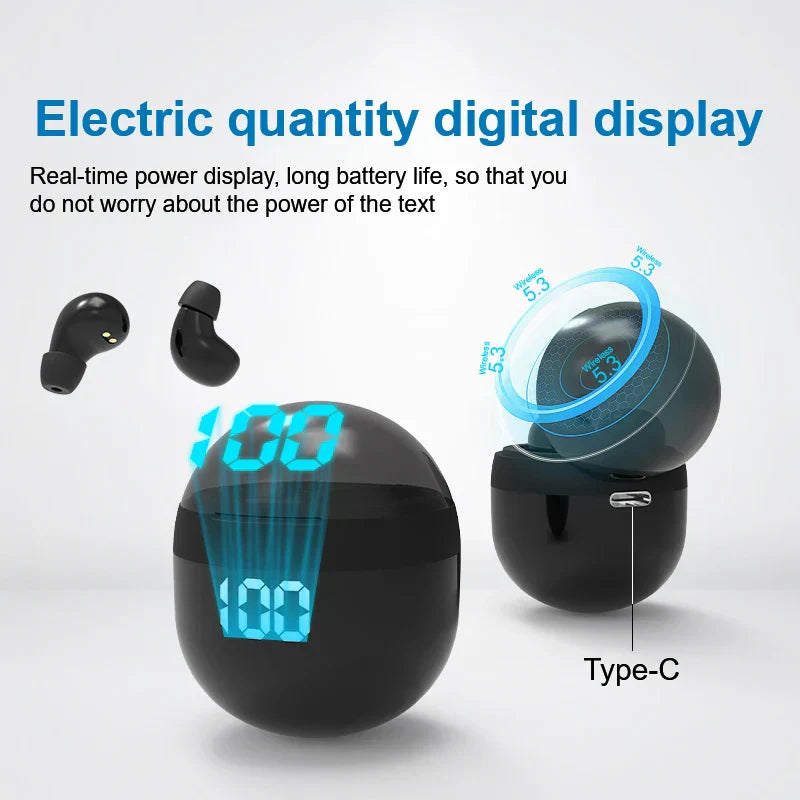 Wireless Bluetooth Earphones with Noise Reduction