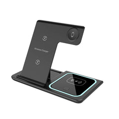 Three-in-One Wireless Charger for Phone, Watch, and Earbuds